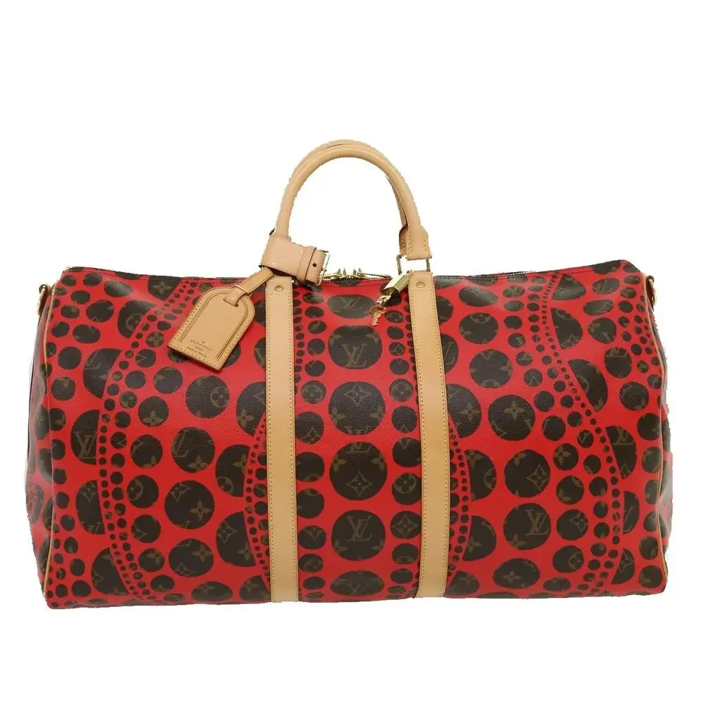 LOUIS VUITTON Monogram Yayoi Kusama Keepall Bandouliere55 Bag M40695